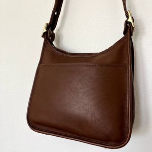 Vintage Coach 9966 Legacy Zip Handbag Purse in Saddle Brown